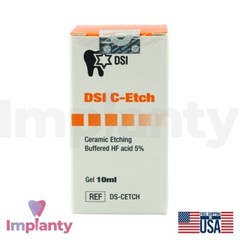 DSI C-Etch Ceramic Porcelain Etching 10ml Semi Gel Dental Restoration Repair