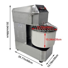 30L Commercial Food Mixer 110V Dual Speed Bakery Spiral Dough Kneading Machine