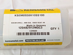 Kennametal Replaceable-Tip Drill 0.938"DIA 10XD SEAT #4 KSEM0938R10SS100 17