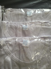 Lot of 10 Blank White Sublimation T-shirts 100% Polyester Unisex