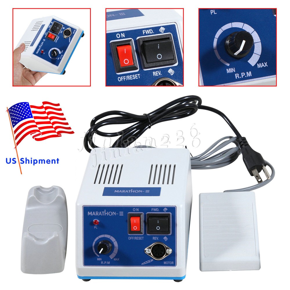 Dental Lab Marathon III Micromotor Polishing N3 / 35K RPM Handpiece Jewelry