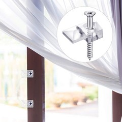 Blulu 20 Pack Mirror Holder Clips, Offset 21 mm / 0.83 inches, gray or silver