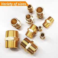 Gadoutcover 4pc 1″ NPT Hex Brass Nipples
