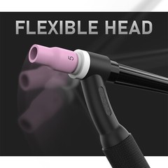 WP-20F Water-Cooled Flexible TIG Welding Torch 25ft with 45V11 Adapter