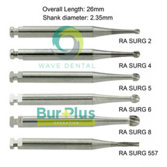 Wave Dental Surgical Burs Carbide Latch Low Speed Contra Angle Bur RA SURG 2 4 6