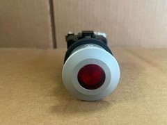 HT8FBRBV7 40MM HEAD PUSH-PULL PB, RED, 120V,BULB 30MM HOLE W/
