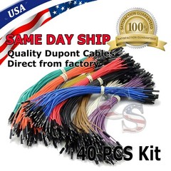 a4 40pcs 20cm Male to Male Dupont Wire Jumper Cable
