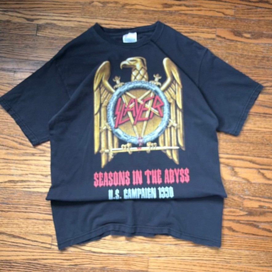 Slayer ‘Seasons in the Abyss’ 1990 Tour Tee Vintage Band