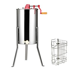 VEVOR Manual Honey Extractor Beekeeping Equipment 2/4 Frames Stainless Steel