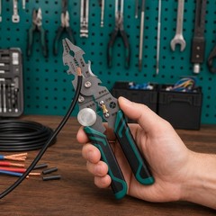 14 in 1 Wire Stripper Wire Stripping Tool with Voltage Tester Cable Cutters New