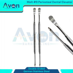 2 GERMAN GRADE MOLT PERIOSTEAL M9 DENTAL SURGERY EXTRACTING EXTRACTION ELEVATOR