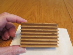 Vintage Wooden Business Card Holder Roosevelt Delicatessen Nassau Rd NY Slogan