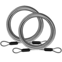 1/8inch Stainless Steel Security Cable 4/6/10/15FT Luggage Lock Safety Wire Flex