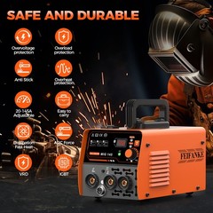 145A MINI MIG Welder 110V, Flux Core/Lift TIG/Stick Welder & TIG Welding Torch