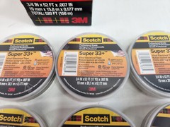 10 Pack Black Vinyl 33 Electrical 3m Scotch Tape “06133” Electric Tape Bundle