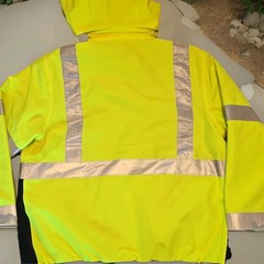 CornerStone CSJ501 Hi-Vis WP Insulated Ripstop Bomber Jacket Yellow/Gray L