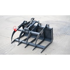 Track EPA 23HP 739cc Mini Skid Steer Bucket & Mower & Fork 3-Pumps Self Leveling
