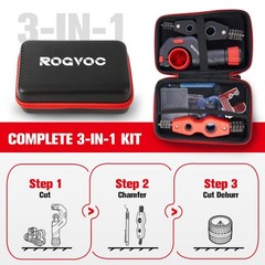 ROGVOC Copper Pipe Cutter Kit, 1/8-1-1/8 in Mini Tube Cutter, 5-50 mm…