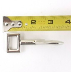 Ten Piece Pack Bolt Snap Rigid Rectangle Eye 3/4in Light Duty Nickel Plated 10ea