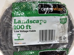 Cerrowire 100 ft. 12/2 Black Stranded Low-Voltage Landscape Lighting Wire