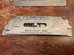 The Fibre Metal Products Co Weld Fillet Gage 7pc Welding Gauge – Made in USA