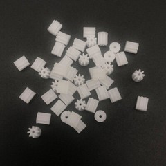 20Pcs 0.4Mod 8T Plastic Spur Pinion Gear Bore 1MM 0.95MM 81A 8 Teeth 0.3MM Step