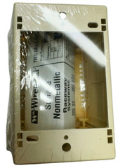 Wiremold 2344 Ivory 1-Gang Sure-Snap Extra Deep Device Box *Free Shipping*