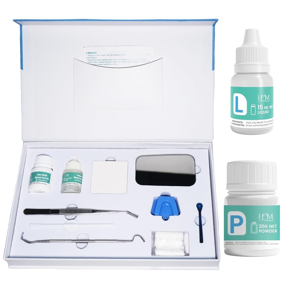 Zinc Oxide Eugenol Dental Cement Kit for Instant Tooth Repairs at Home
