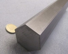 4140 Alloy Steel Hex Rod 2.00″ Hex x 5 Foot Length
