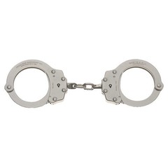 UZI UZI-HC-C-S Handcuff Chain Link Silver Tactical Restraint EDC