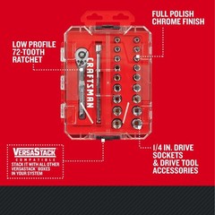 Craftsman 20Pc 1/4 Inch Drive Mechanics Tool Set