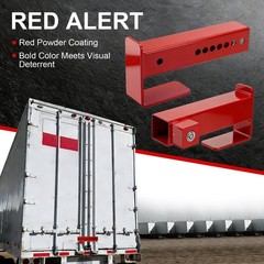 Steel Cargo Door Lock Shipping Container Lock w/ 2 Keys Heavy Duty Security Red