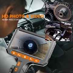 2026 PRO Endoscope Camera 2Way 360° Industrial Inspection Articulating Borescope