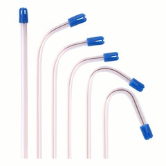 500(5 Bags) CLEAR/BLUE Disposable Dental Saliva Ejector Evacuation Suction Tips