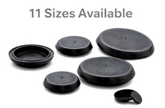 Hole Plugs for Sheet Metal Plastics Fits Thin Materials Snap In 5 per Package