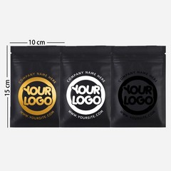 4CustomPrint Foil Mylar Zip Seal Smell Proof Resealable Matte Printd Bags