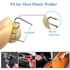 1000pcs 0.8mm Plastic Welder 0.8mm, Wave Staples