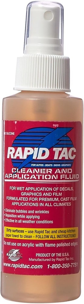 Application Fluid for Vinyl Wraps Decals Stickers 4oz Sprayer clear