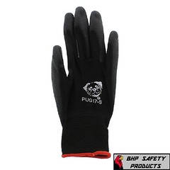 (12 PAIR) GLOBAL GLOVE PUG17-S POLYURETHANE COATED ANTI-STATIC WORK GLOVES SMALL