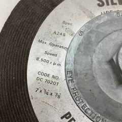 (4-Pack) Pearl A24S Silver Line Abrasive Wheel 7″ x 1/4″ x 7/8″