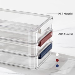 A4 Scrapbook Paper Storage, Photo Storage Box, Plastic File Box (Blue)