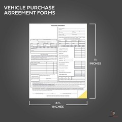Vehicle Purchase Agreement Form (2-Part) (100 per pack)