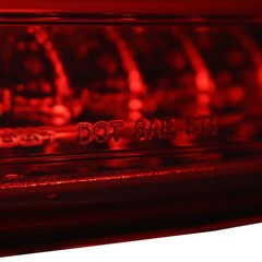Fits 2015-2017 Red/Clear Full LED Rear Tail Lights Brake Lamps Pair