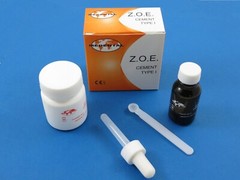 Z.O.E Cement Type I Zinc Oxide + Eugenol Powder 40g And Liquid 20ml MEDENTAL