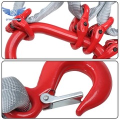 5ft 6610lbs Chain Sling for Lifting with G80 Alloy Steel Four Legs Grab Hook
