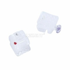 Dental Orthodontic Passive Self-ligating Ceramic Brackets Brace MBT 022 Hook 345