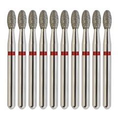Dental Diamond Burs FG Egg Football Fine Coarse High Speed Friction Grip 379 368