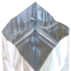 200 Silver Stand-Up Dry Food Mylar Pouches for Seeds and Grains