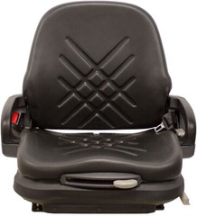 Universal Black Vinyl Forklift Suspension Seat fits Doosan etc