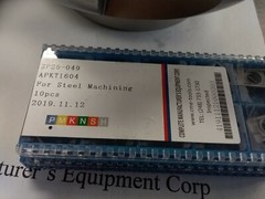 6″ 90 degree indexable face shell mill & 20 extra APKT1604 inserts w. R8 arbor